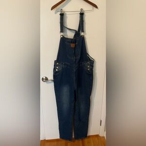 Dark Blue Oversized Overalls
